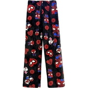 Spiderman Hello Kitty Pajama Pants Cartoon Flannel Sleep Bottoms Christmas Cozy Casual Home Pants,M